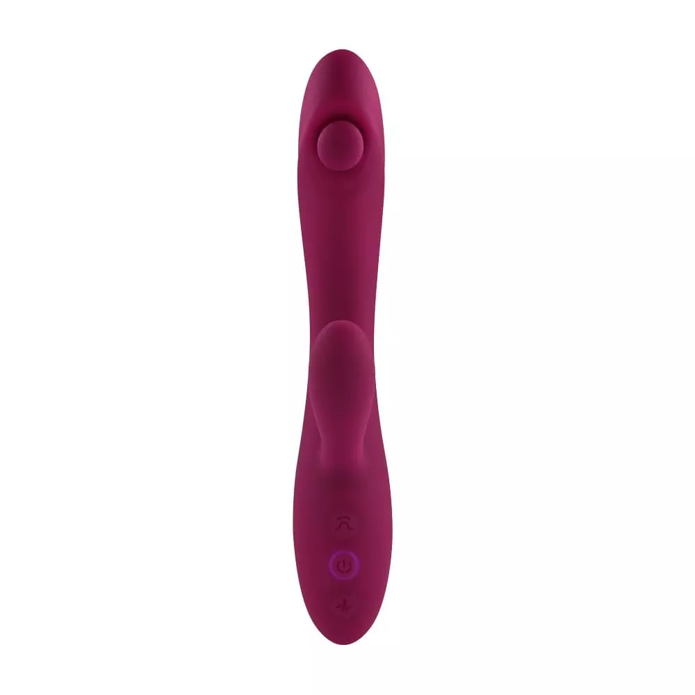 Evolved Jammin G Silicone Rechargeable Tapping Rabbit Style Vibe